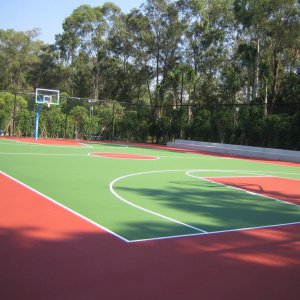 硅PU丙烯酸籃球場(chǎng)地坪